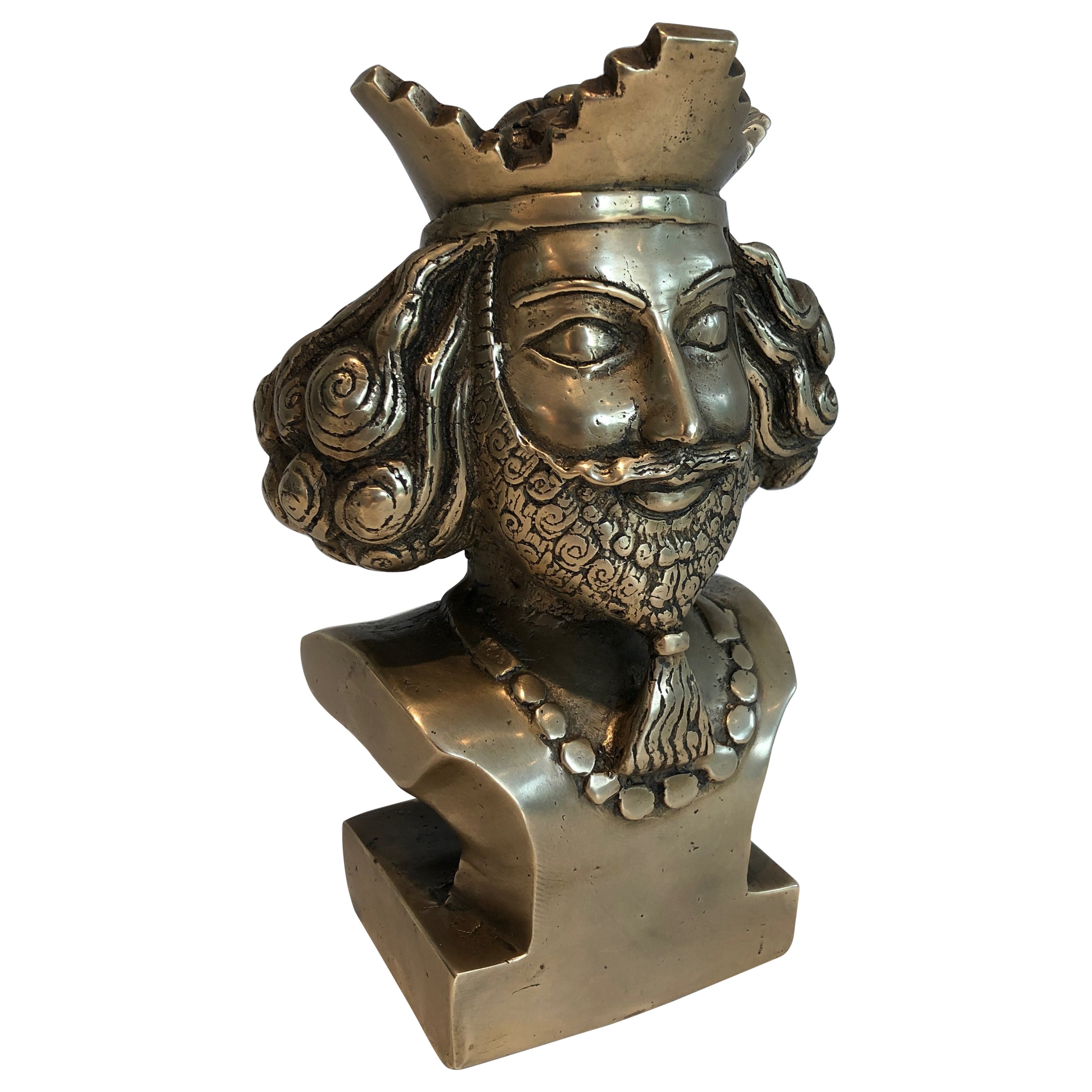 Bronze-Büste. Französische Arbeit. CIRCA 1940
