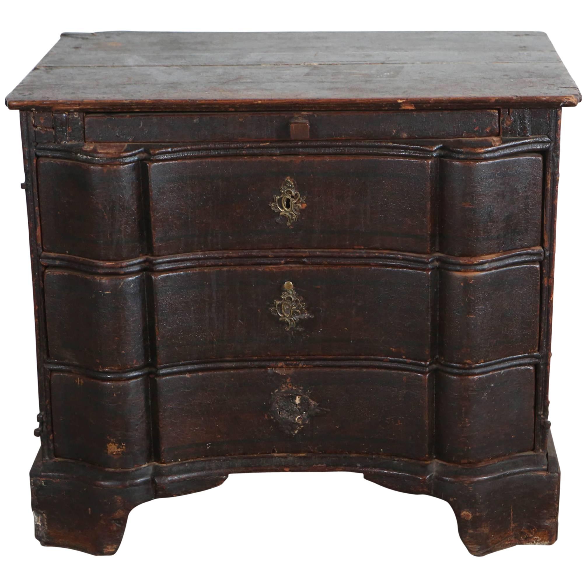 Rustic Three Drawer Small Dresser at 1stdibs