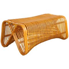 Curved Bamboo Coffee Table