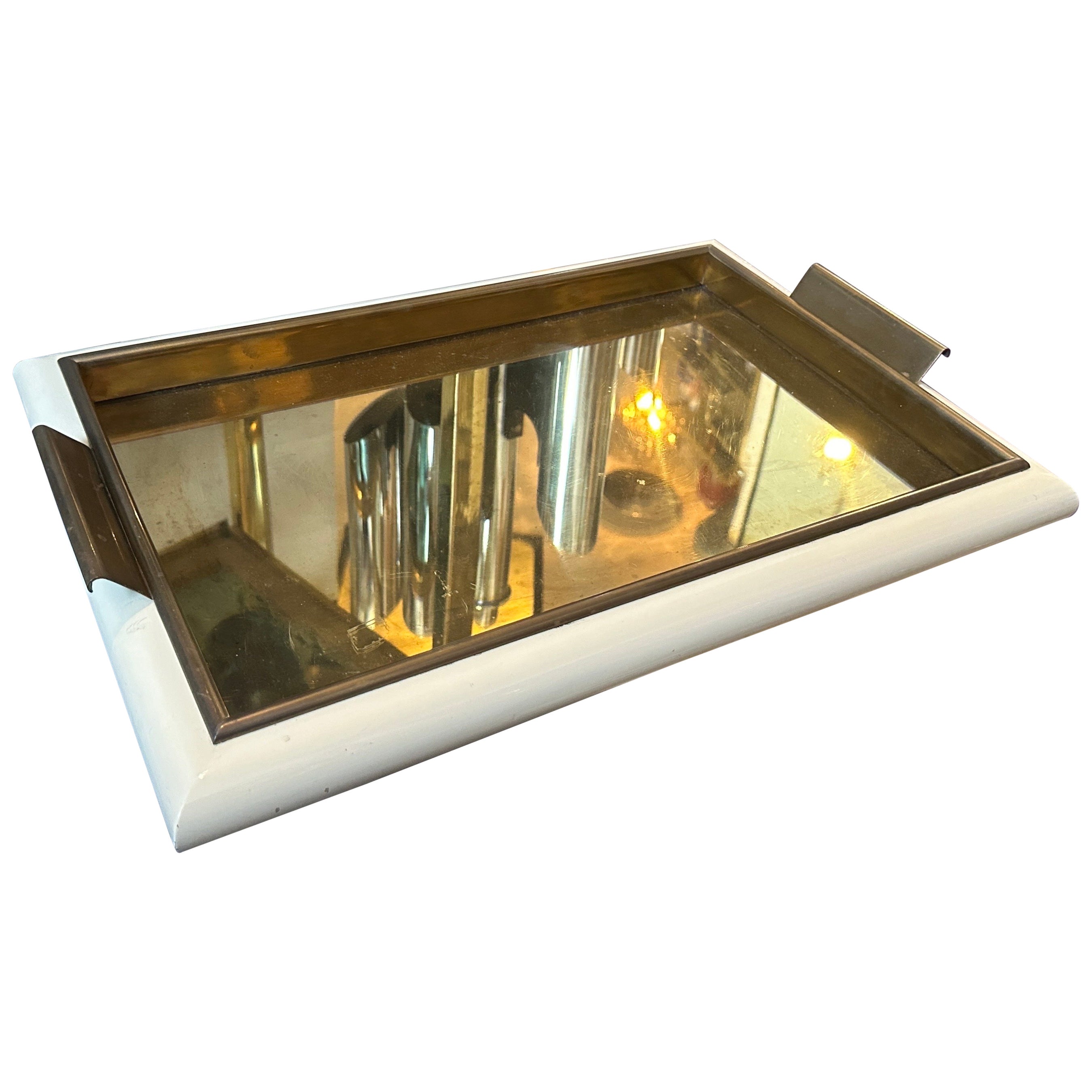 Bandeja rectangular Tommaso Barbi de mediados de siglo de 1970