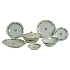 Suzanne Lalique Et Haviland - Service Nicole Celadon Porcelain - 35 Pieces