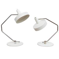 Vintage Pair of Hala Zeist Double Jointed Desk Lamps