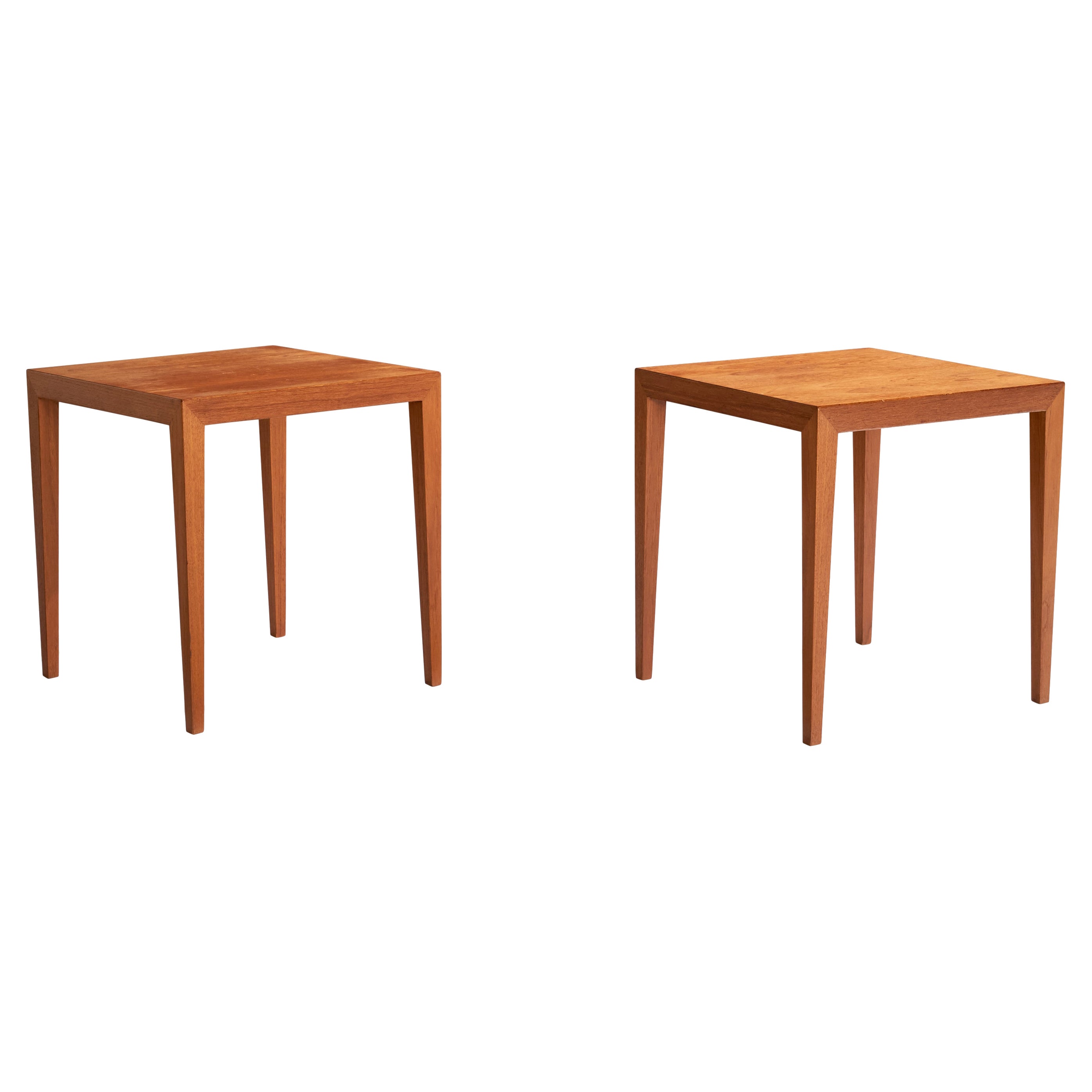 Severin Hansen, Beistelltische, Teakholz, Dänemark, 1960er Jahre