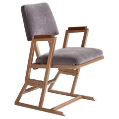 Frank Lloyd Wright, Armchair, Metal, Wood, Fabric, USA, 1955