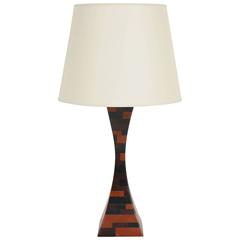 Leather Patchwork Table Lamp