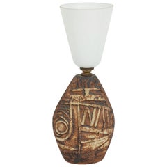 French Stoneware Lamp