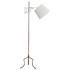 Dänische Designerin, Stehlampe, Eisen, Stoff, Dänemark, 1930er Jahre
