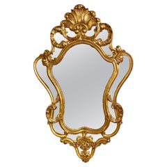 Large Gilt Wall Mirror with Parecloses