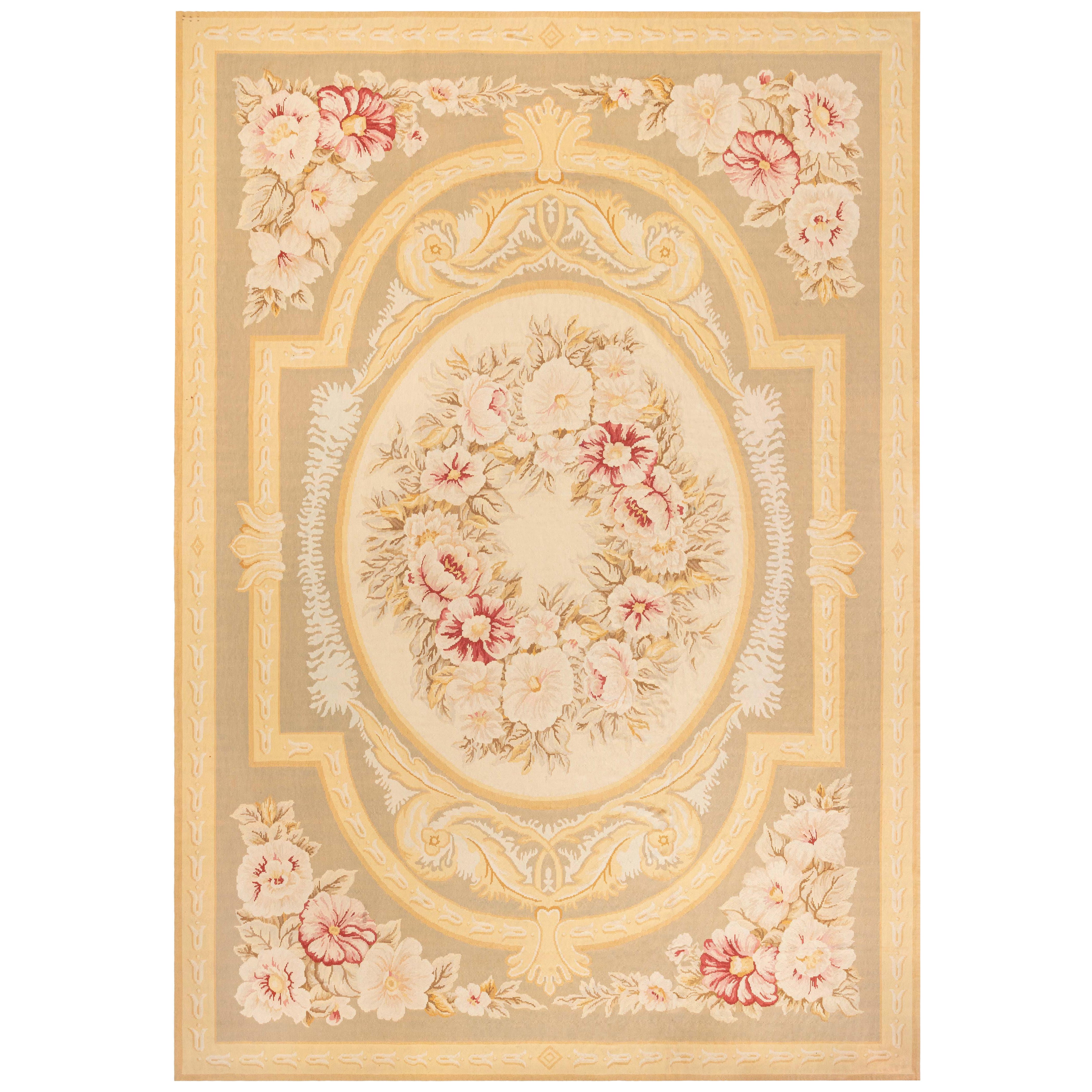 Contemporary Floral Bessarabian Style Handmade Wool Rug by Doris Leslie Blau For Sale