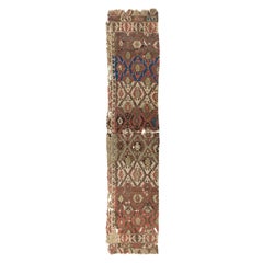 2'6'' x 12' Antique Turkish Fragment Kilim Rug, 18th Century