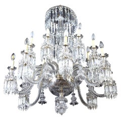 Incredibile lampadario di cristallo francese 1940