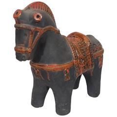 Matte Black Horse Statue for Raymor