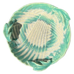 1940s Organic Art Nouveau Green Leaf Bowl (bol à feuilles vertes)