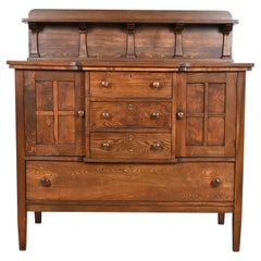 Stickley Brothers Antique Mission Oak Arts & Crafts Sideboard, Newly Refinished