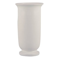 Kähler, Denmark. Large ceramic vase. White glazed, classic shape.