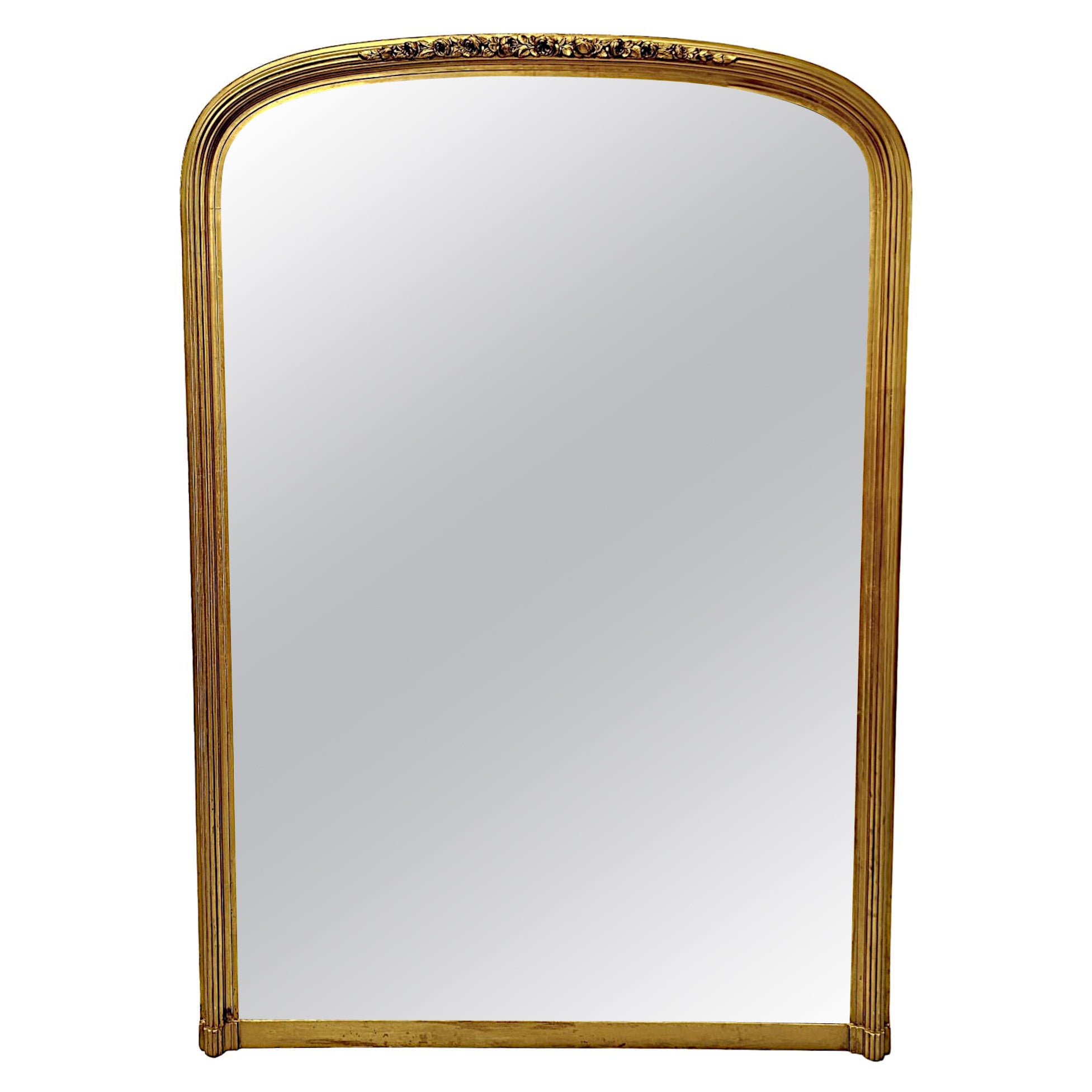 Specchio ad arco semplice ed elegante del XIX secolo in vendita