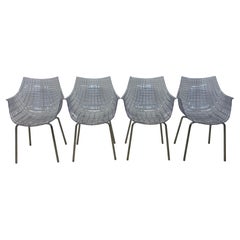 Christophe Pillet Meridiana Chaises de salle à manger transparentes pour Dríade - Lot de quatre