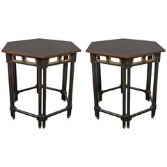 Pair of Moorish Style Hexagonal Side Tables by Baker Furniture