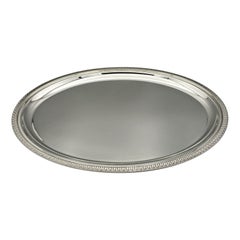 XXI Century Gianmaria Buccellati sterling Silver oval tray in Empire Style