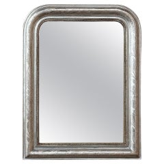 Antique miroir argenté d'époque Louis Philippe