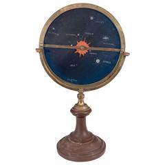 Spanish Hand-Painted Glass Astrolabe