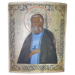 Russian Icon Painting Of Saint Seraphim Of Sarov
