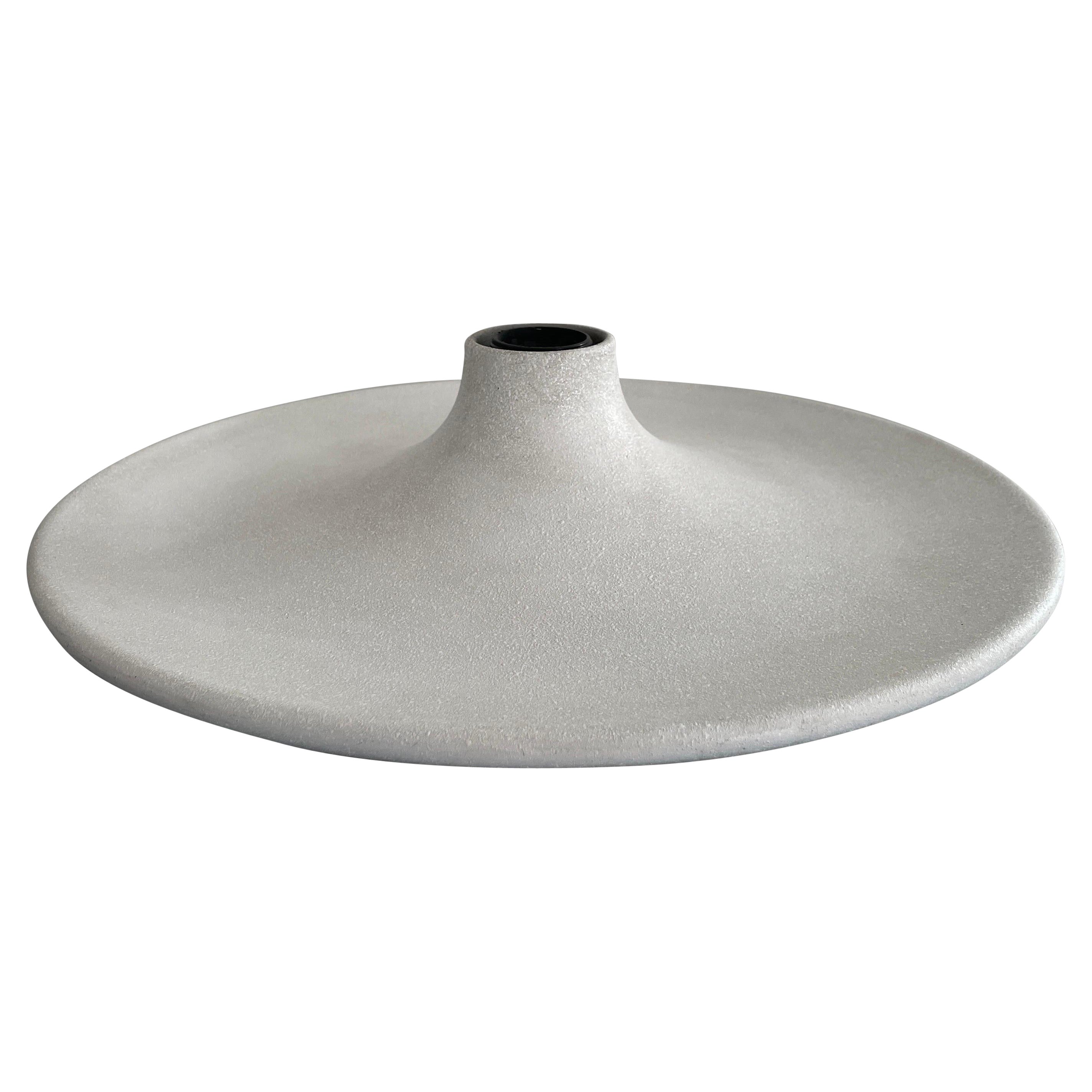 Round Design White Wall or Ceiling Lamp, 1960s, Italy