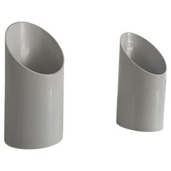 White Metal Pair of Sconces for Francesconi Fratelli Brescia 1, 1970s, Italy