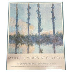 1978 The Metropolitan Museum of Art Monet's Years at Giverny Exhibition Poster