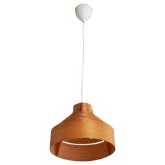 Hans-Agne Jakobsson, Pendant Light, Pine, Sweden, 1970s