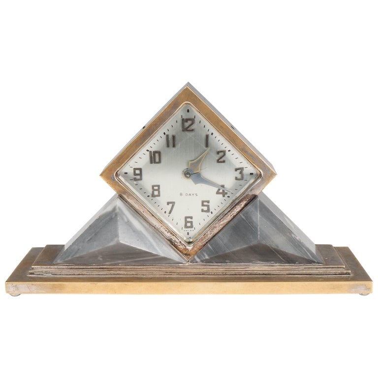 Omega Art Deco Mantel Clock with Grey Marble at 1stDibs | art deco mantel  clocks for sale, omega mantel clock, mantel clock art deco
