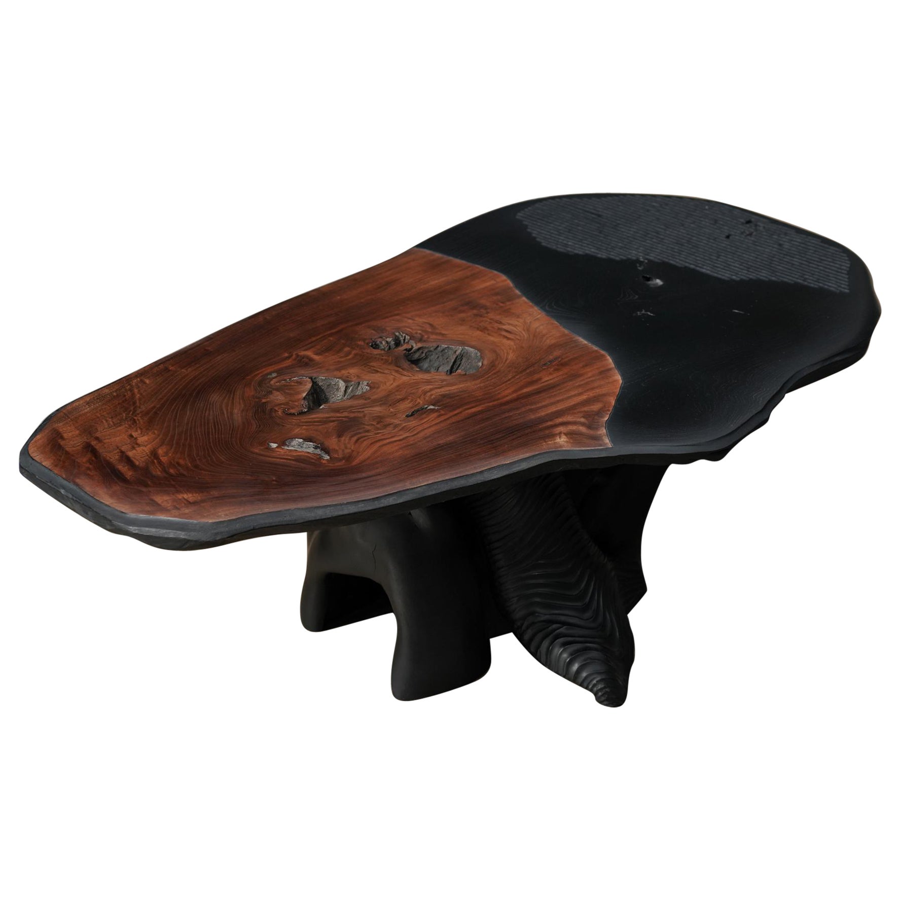 Table basse bicolore