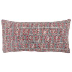 Vintage Indian Banjara Quilted Textile Pillow 13 x 26 