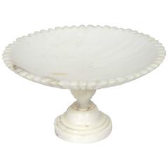 Vintage Alabaster Pedestal Dish