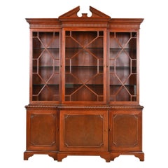 Mueble Baker Librería histórica Charleston de caoba con frente de separación