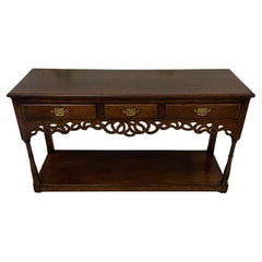 Antique Victorian Quality Oak Dresser Base