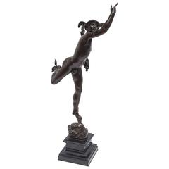 Imposing "Grand Tour" Bronze Figure of Mercury