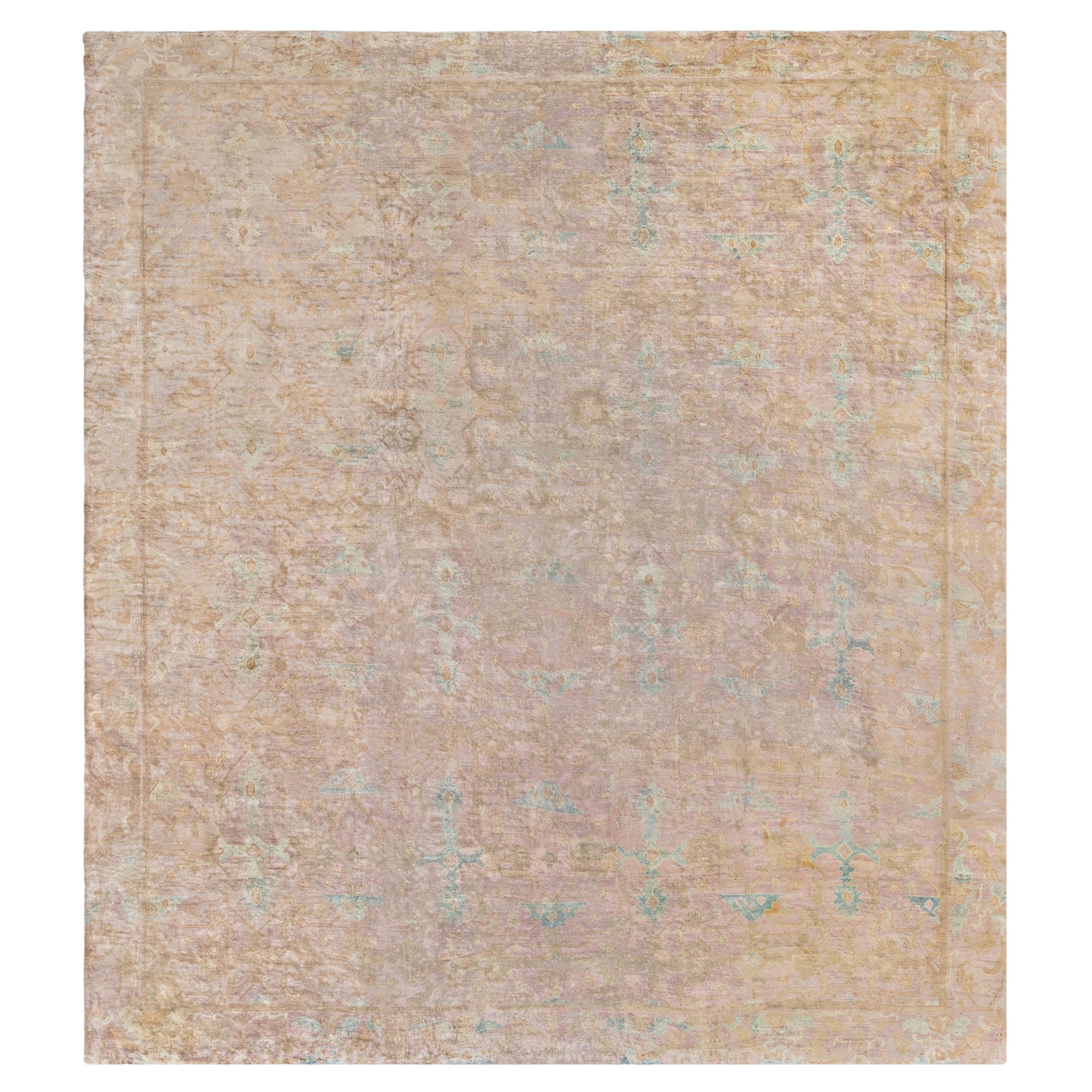 Doris Leslie Blau Oversized Vintage Chinese Handmade Wool Carpet