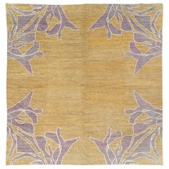 Alfombra Cuadrada Moderna Turquestán Oriental Khotan Tamaño Habitación