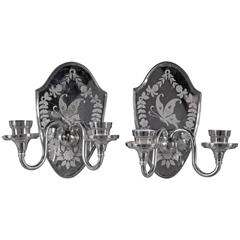 Silver Plate Caldwell Sconces
