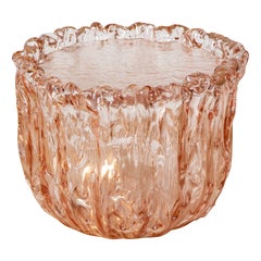 Tavolino basso in vetro rosa, di Tokujin Yoshioka, in offerta