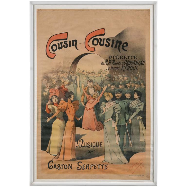 Vintage French Poster For Sale at 1stDibs
