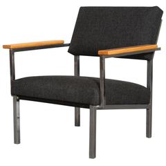 Spectrum Lounge Chair in Charcoal and Chrome 5