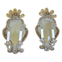 Pair of Venetian Italian Mirrored Wall Sconces