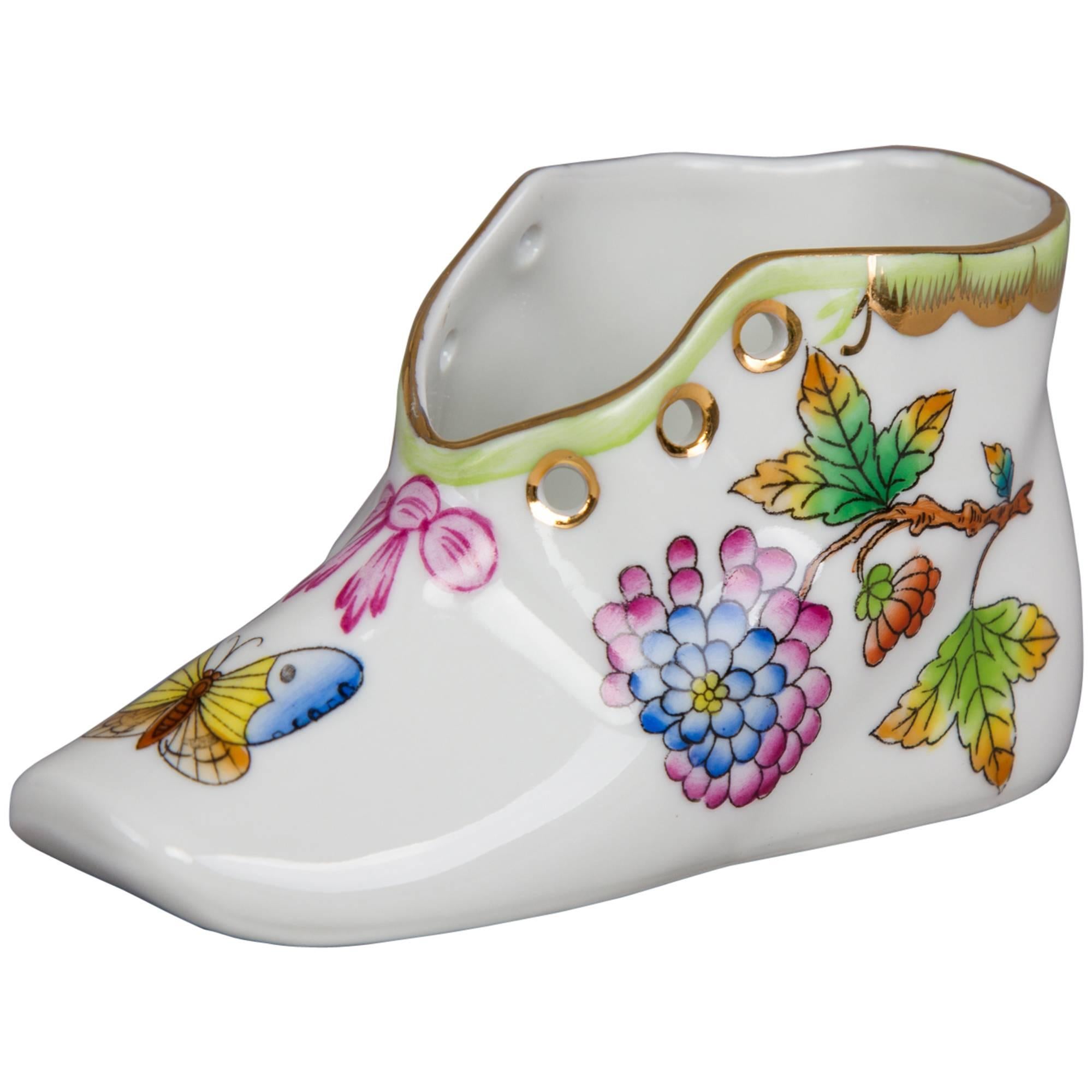 Herend Queen Victoria Baby Shoe For Sale