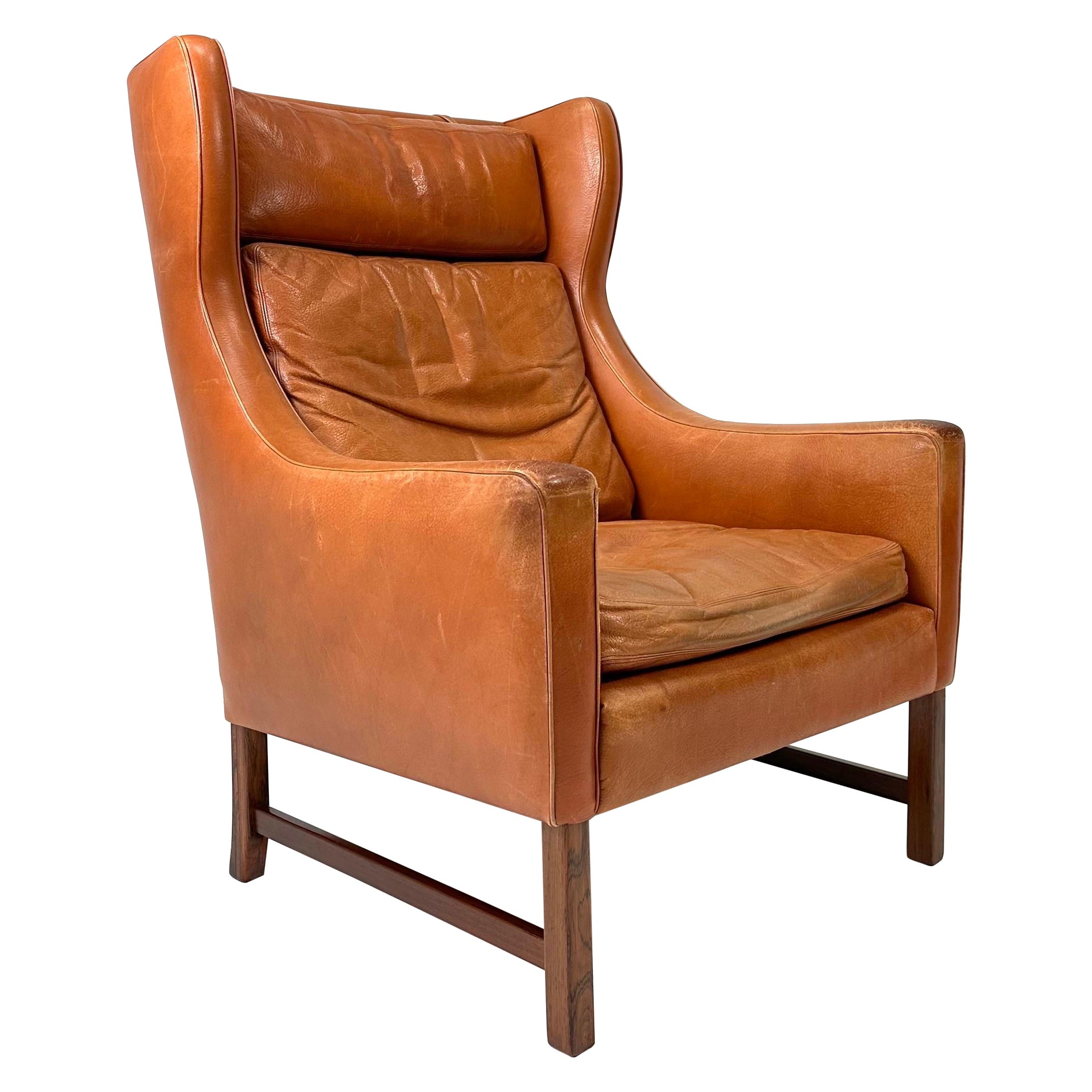 1960s Fredrik Kayser Leather Lounge Chair