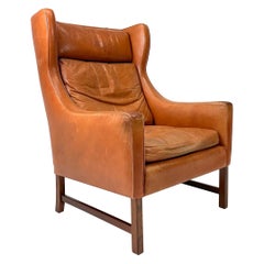 1960s Fredrik Kayser Leather Lounge Chair
