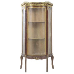 Door Display Cabinet with Mahogany and Glass in style. 1950s