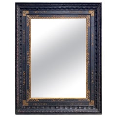 Large French 16th Century Renaissance Painted Framed Mirror