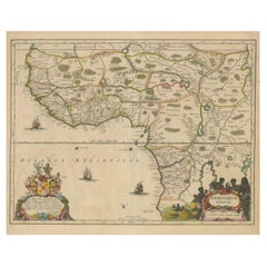 1675 Map of the Kingdom of the Black People (Nigritarum Regnum) by Janssonius